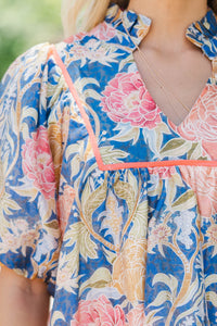 Remember The Moment Navy Floral Blouse