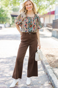 Joy In Every Thread Green Ditsy Floral Blouse