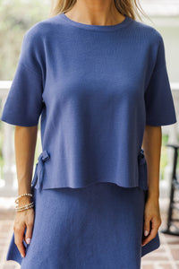 The Everyday Essential Navy Knit Top