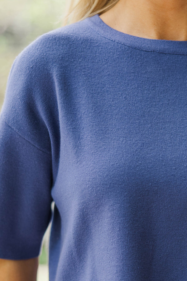 ESSENTIAL LONG-SLEEVE KNIT TOP main image 1