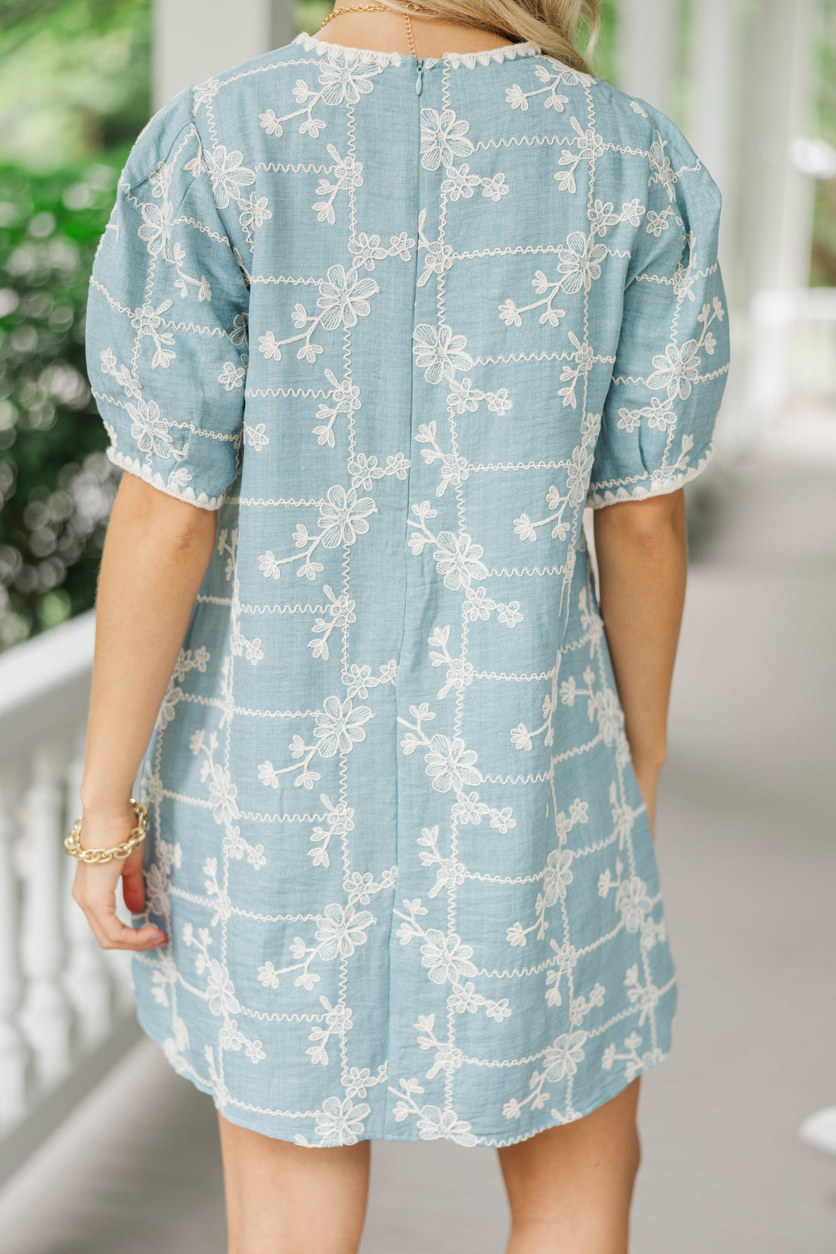 Sweet On You Denim Embroidered Dress – Shop the Mint