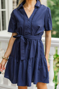 Make Yourself Known Navy Dress