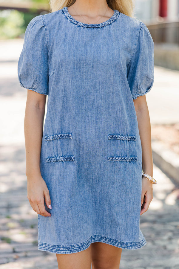 The Sweetest Day Blue Denim Dress