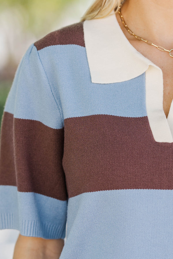 Line Up, Lovely Blue Striped Top