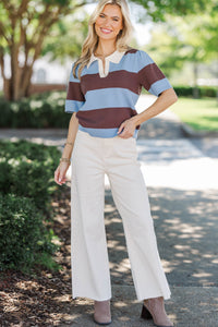 Line Up, Lovely Blue Striped Top