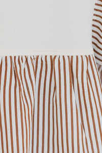 Cocoa & Cream Brown Striped Blouse
