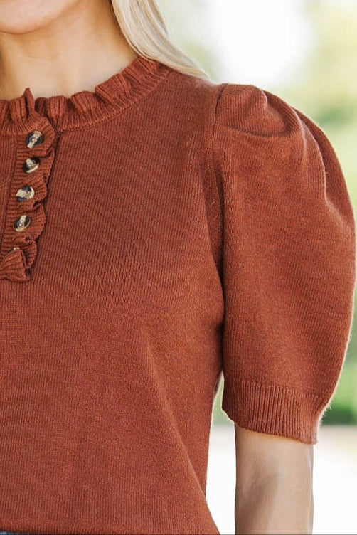 Chai Time Brick Sweater