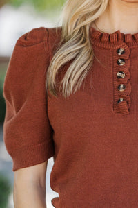 Chai Time Brick Sweater