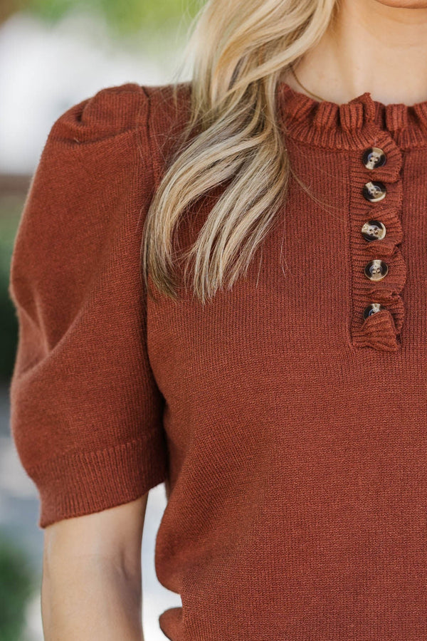 Chai Time Brick Sweater