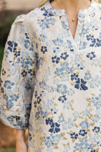 Starry Nights Blue Floral Dress