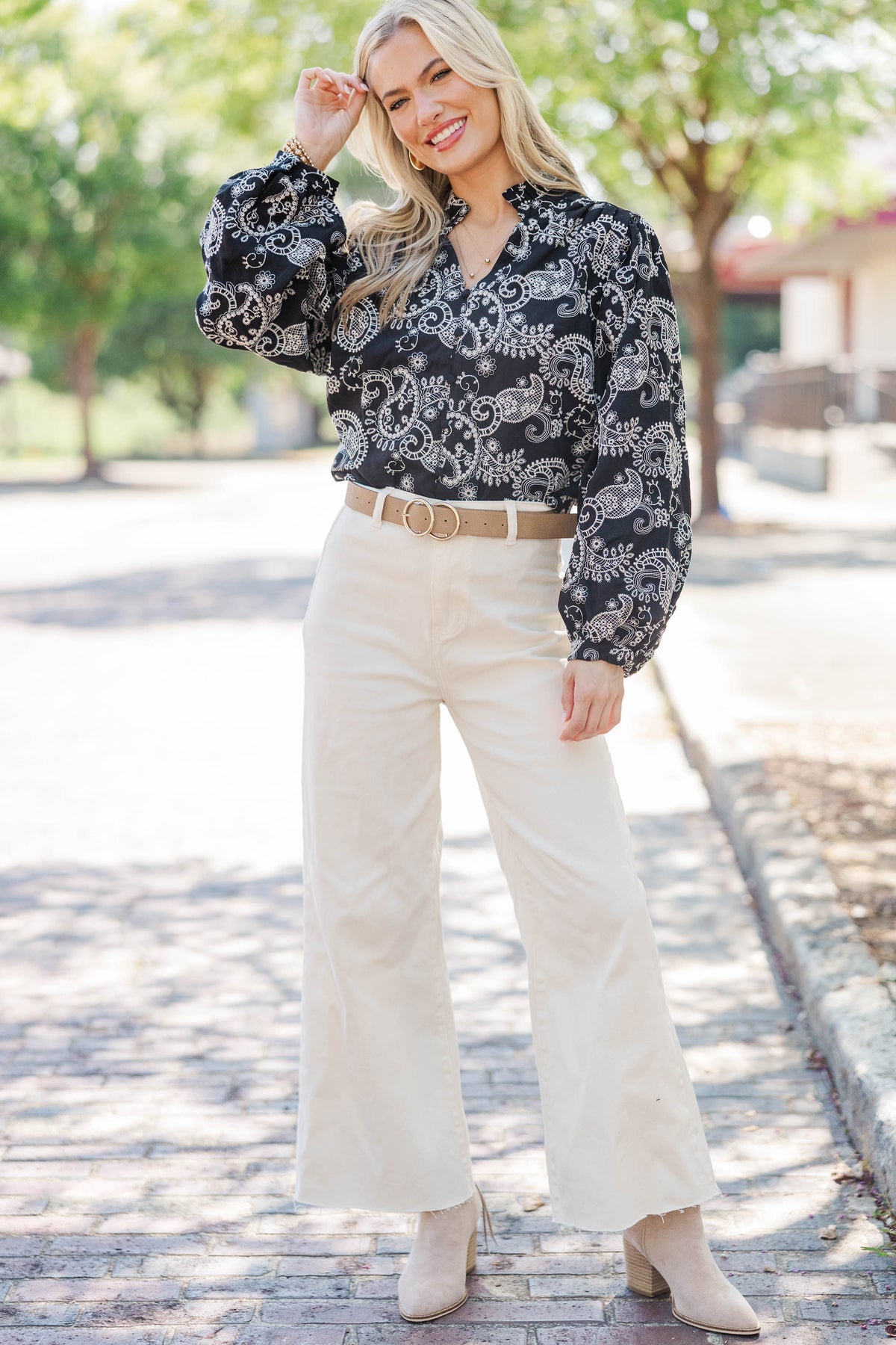 A Quiet Spark Black Eyelet Blouse – Shop the Mint