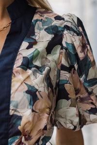 Keep It Cool Navy Floral Dress