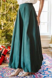 Pop Of Style Emerald Bubble Midi Skirt