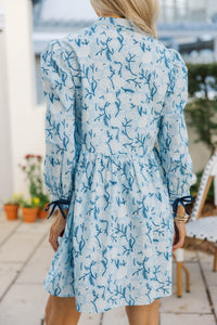 There's Always Hope Light Blue Toile Dress