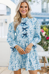 There's Always Hope Light Blue Toile Dress