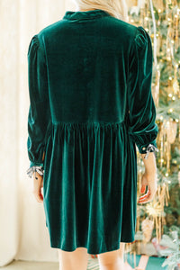 There's Always Hope Emerald Green Velvet Dress