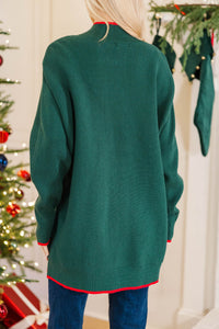 On The Line Emerald Green Mock Neck Sweater