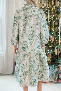 Always On My Mind Gold Brocade Midi Dress