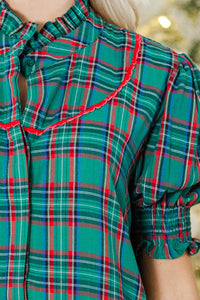 Ready For It All Plaid Midi Dress