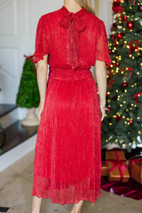 Shine Bright Red Glittery Dress