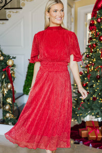 Shine Bright Red Glittery Dress