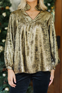 Dream About Me Gold Blouse