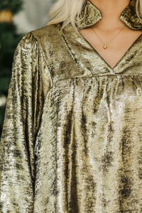 Dream About Me Gold Blouse