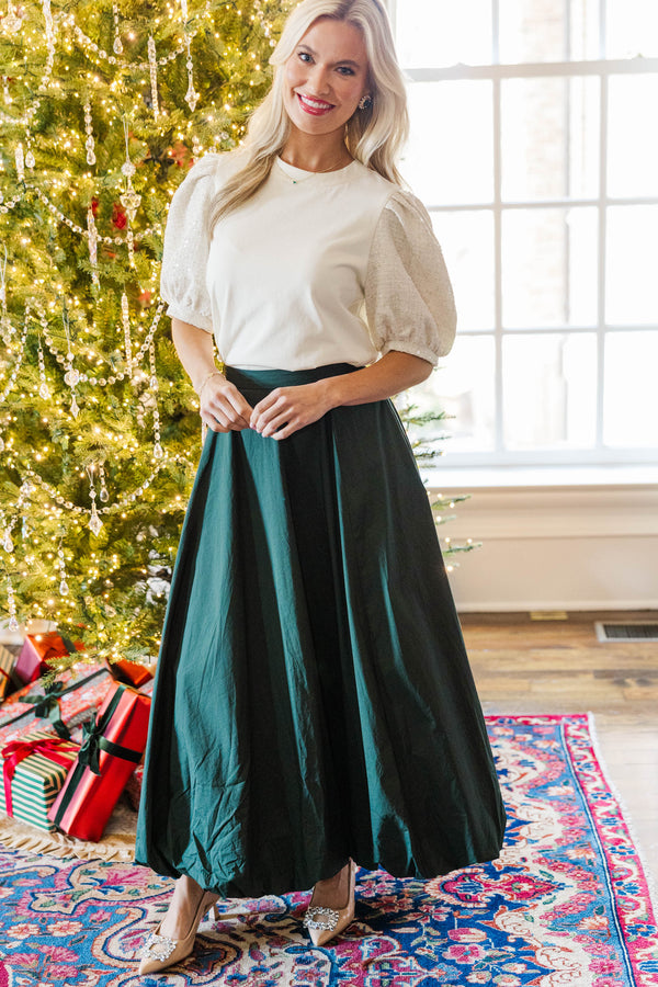 Take Your Chance Cream Sparkle Tweed Blouse