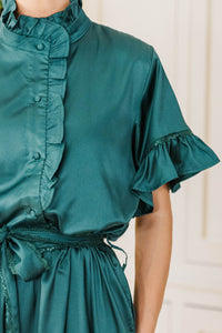 The Victorious Emerald Maxi Dress