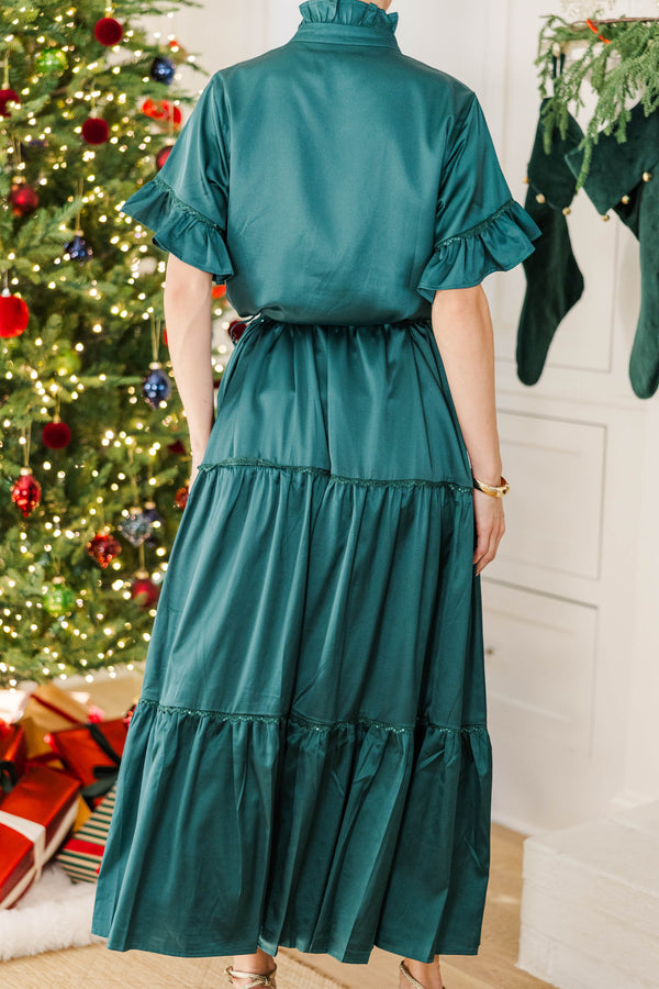 The Victorious Emerald Maxi Dress