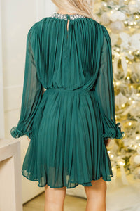 The Star Of The Night Emerald Embellished Dress