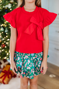 Girls: Meant For You Red Bow Blouse