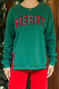 So Very Merry Emerald Green Sweatshirt