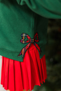 Girls: So Very Merry Emerald Green Sweatshirt