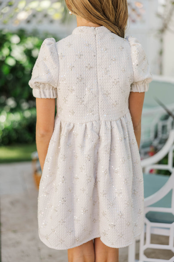 Girls: The Gwen Ivory Embellished Tweed Dress, (14/16) - The Mint Julep Boutique | Women's Boutique Clothing Girls: The Gwen Ivory Embellished Tweed Dress, (14/16) - The Mint Julep Boutique | Women's Boutique Clothing