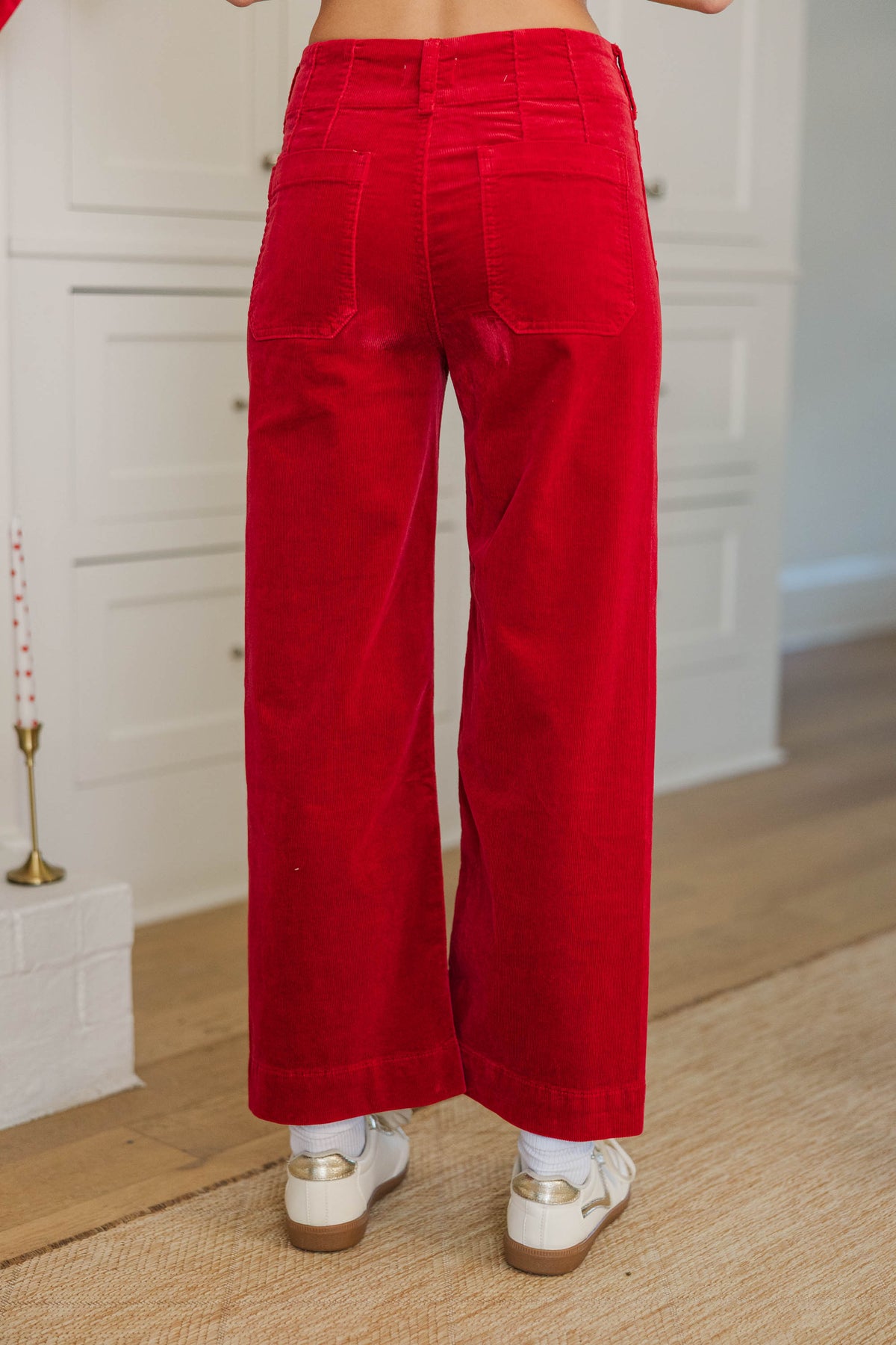 Big Dreams Red Corduroy Wide Leg Jeans – Shop the Mint