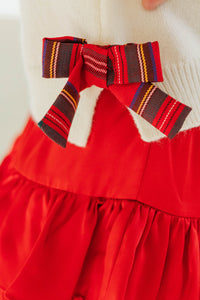 Girls: The Allie Cream Plaid Sweater