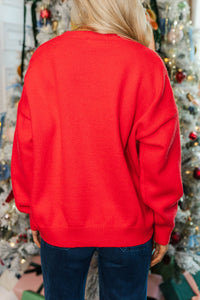 With Love Red Bow Sweater