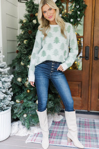 In The Spirit Cream Christmas Tree Sweater