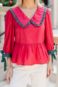 It's Your Time Red Blouse