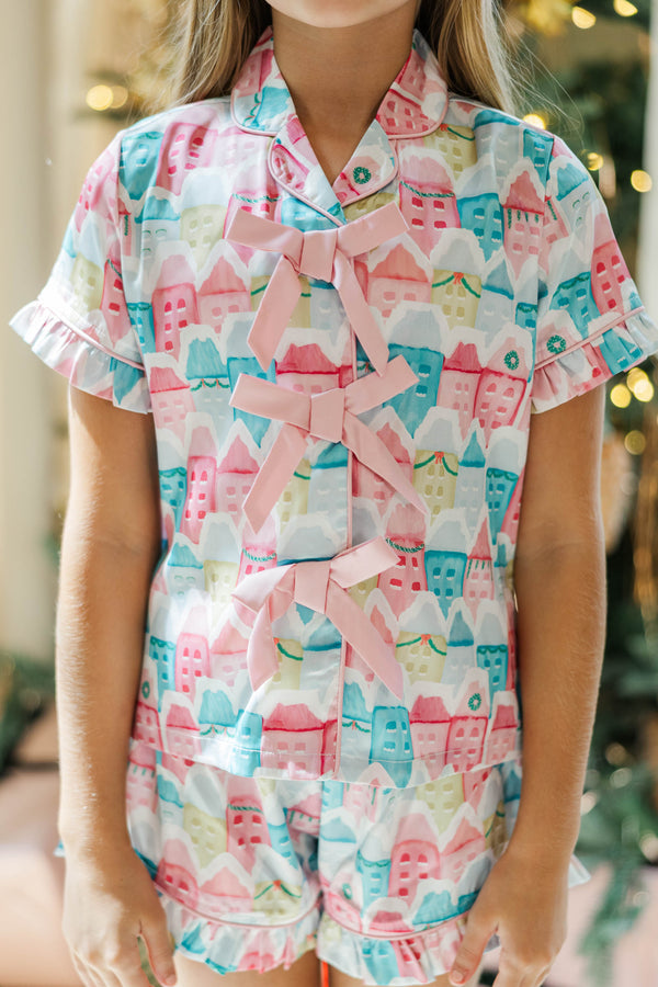 Girls: Sweet Dreams Pink Christmas Village Lounge Set