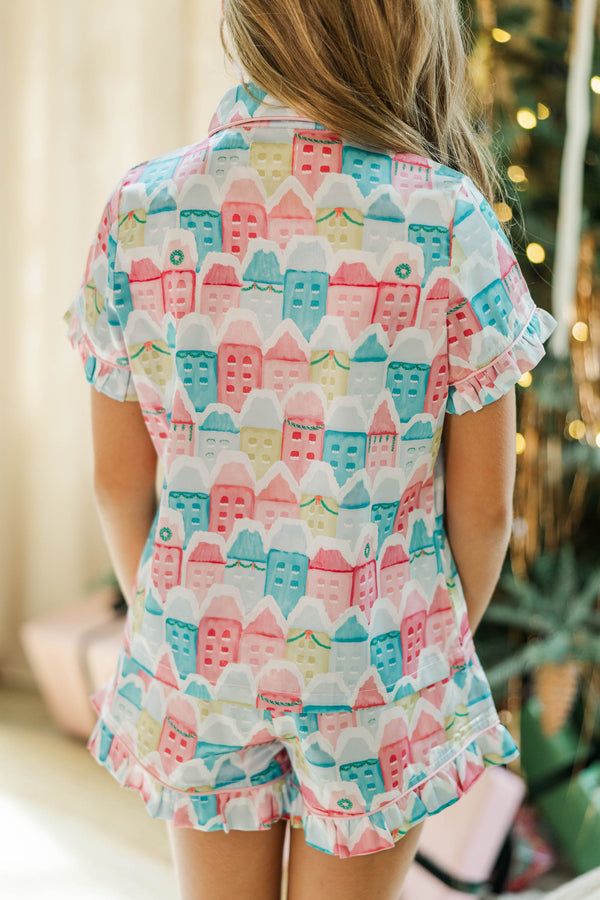 Girls: Sweet Dreams Pink Christmas Village Lounge Set