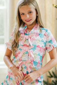 Girls: Sweet Dreams Pink Christmas Village Lounge Set