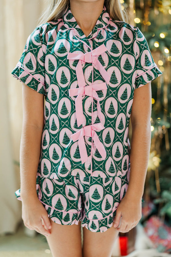 Girls: Sweet Dreams Emerald Tree Print Lounge Set