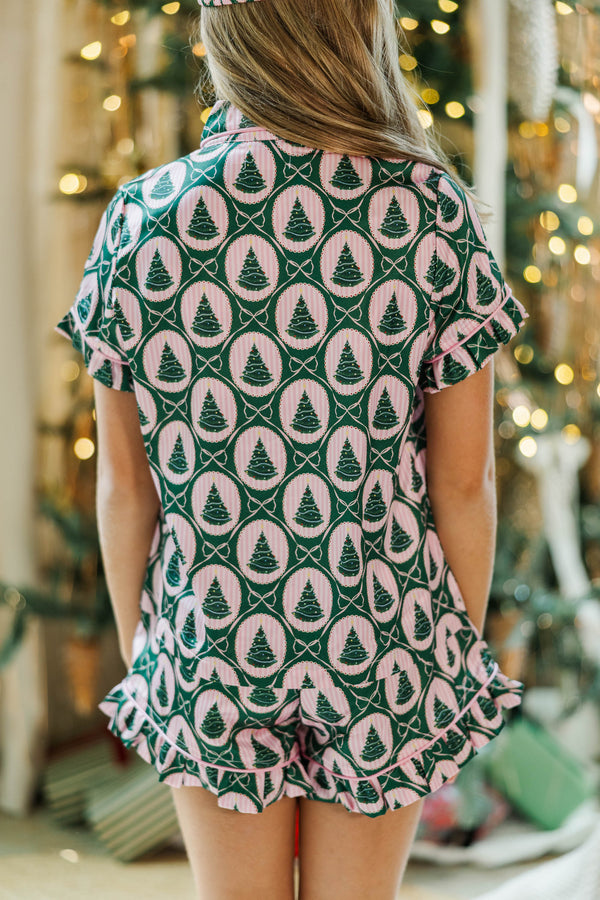 Girls: Sweet Dreams Emerald Tree Print Lounge Set