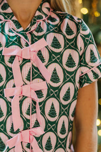 Girls: Sweet Dreams Emerald Tree Print Lounge Set