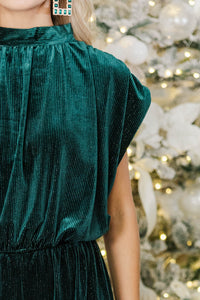 A Touch of Velvet Emerald Jumpsuit