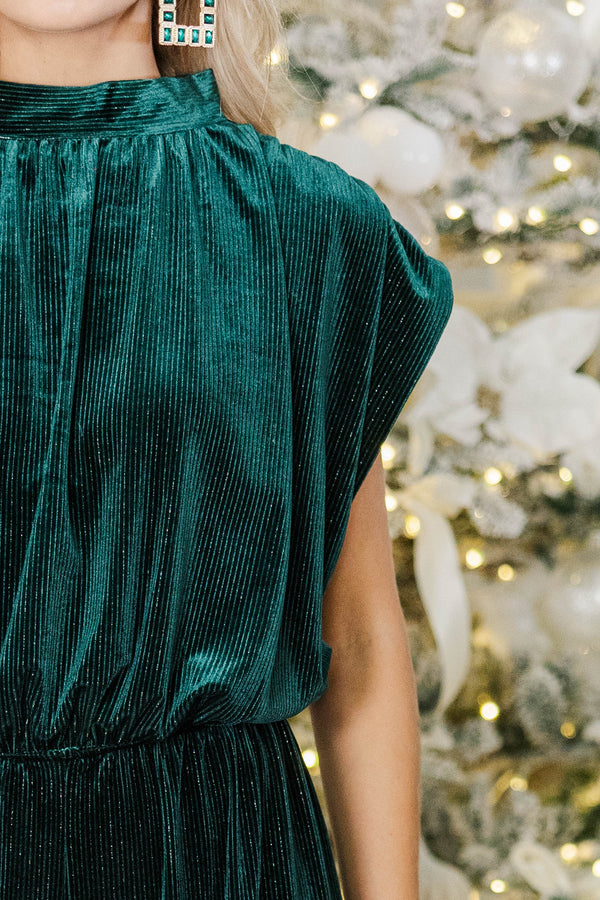 A Touch of Velvet Emerald Jumpsuit