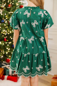 Girls: The Miranda Emerald Eyelet Dress