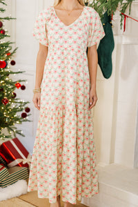 NURSING COLLECTION: Falling In Love Cream Maxi Dress